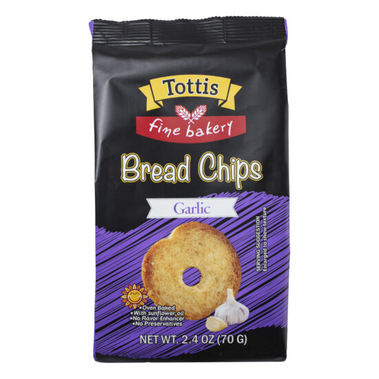 Roasted Garlic Bread Chips